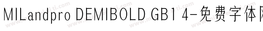 MILandpro DEMIBOLD GB1 4字体转换